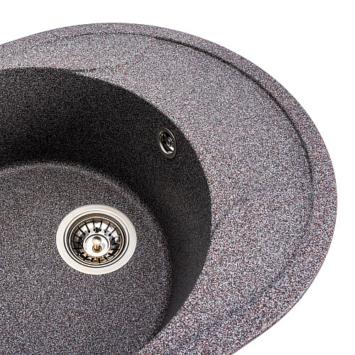 Гранитная мойка для кухни Platinum 5847 ONYX матовая (микс)