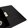 Гранітна мийка для кухні Platinum 7850 ROMA матова (чорна Gold)