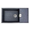 Гранітна мийка для кухні Platinum 8650 DIAMOND матова (графіт)
