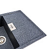 Гранітна мийка для кухні Platinum 8650 DIAMOND матова (графіт)