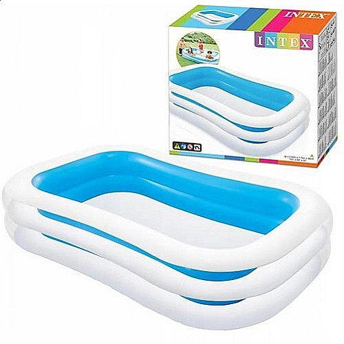 Бассейн надувной Intex 262х175х56 см 769 л Blue and White (56483)