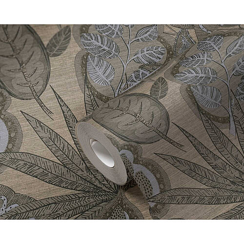 Виниловые обои на флизелиновой основе A.S. Creation Royal Botanic 39406-3 Коричневый