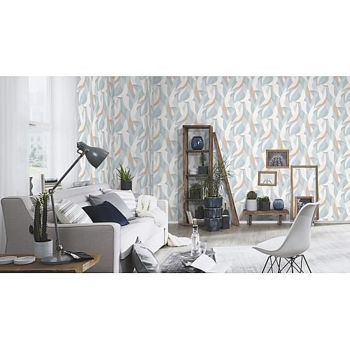 Виниловые обои на флизелиновой основе Erismann Elle 3 12164-07 Голубой