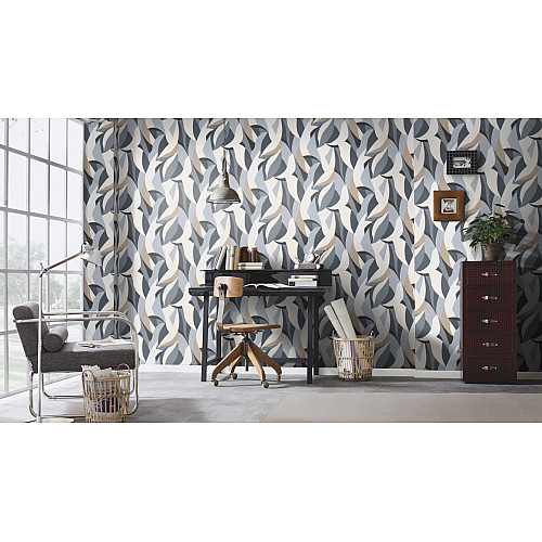 Виниловые обои на флизелиновой основе Erismann Elle 3 12164-15 Серый
