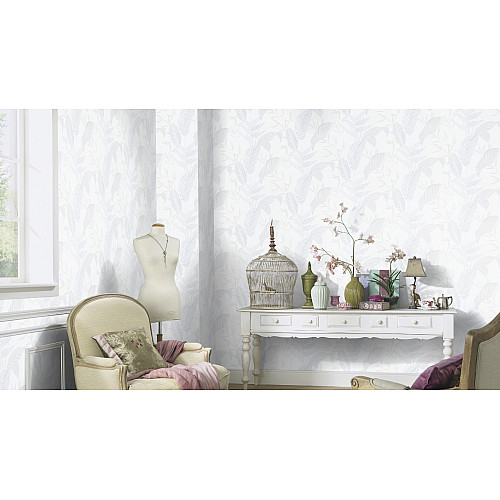 Виниловые обои на флизелиновой основе Erismann Elle 3 12165-01 Белый