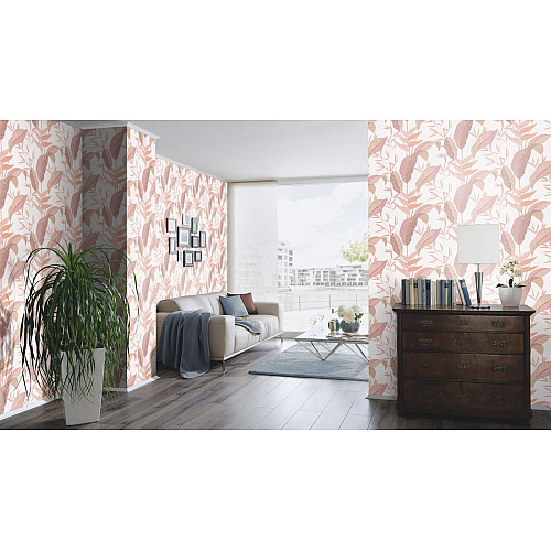 Виниловые обои на флизелиновой основе Erismann Elle 3 12165-05 Розовый