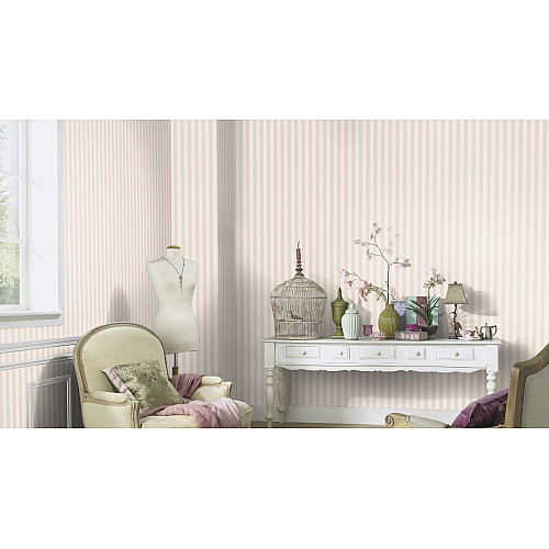 Виниловые обои на флизелиновой основе Erismann Versailles 12176-05 Розовый