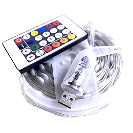 Светодиодная лента с блютузом микрофоном музыкальный RGB USB 10м HMD 136-13127827