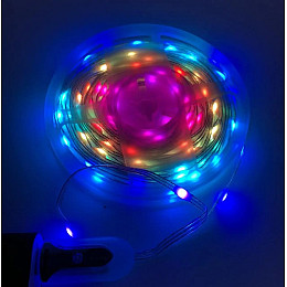 Светодиодная лента с блютузом микрофоном музыкальный RGB USB 10м HMD 136-13127827