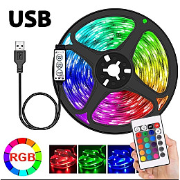 Светодиодная лента с блютузом микрофоном музыкальный RGB USB 10м HMD 136-13127827