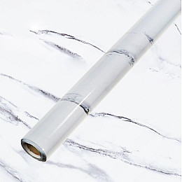 Самоклеящаяся пленка на стену Supretto Мрамор Белая