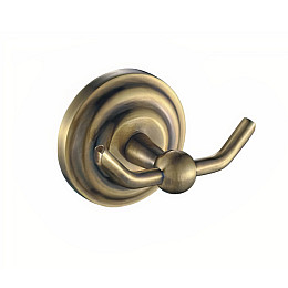 Держатель для полотенца на 2 крючка Aquavita Bronze KL-73805