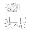 Унитаз RAK Ceramics Karla P-trap Geberit RAK0012 Белый