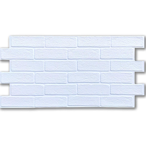 Декоративная ПВХ панель белый кирпич Sticker Wall SW-00001427 960х480х4мм