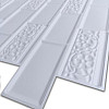 Декоративная ПВХ панель кирпич зеленый орнамент Sticker Wall SW-00001429 960х480х4мм