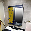 Пластиковое зеркало Chaos yellow grey 60 см