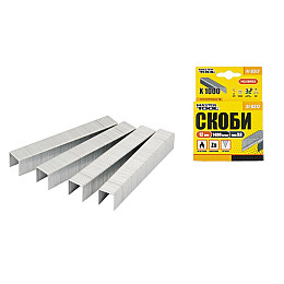 Скоби каленi 12 мм 1000 шт MASTERTOOL GM (41-0312)