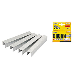 Скоби каленi 8 мм 1000 шт MASTERTOOL GM (41-0308)