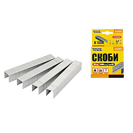 Скоби каленi 14 мм 1000 шт MASTERTOOL GM (41-0314)
