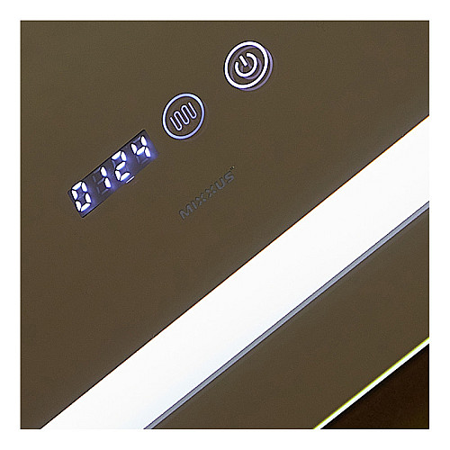 Зеркало Mixxus Light MR01-90x70 (годинники, LED-підсвітка, антизапотівання) (MI5999)