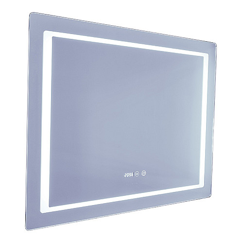 Зеркало Mixxus Style MR03-90x70 (годинники, LED-підсвітка, антизапотівання) (MI6007)