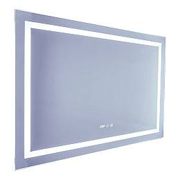 Зеркало Mixxus Warm MR02-120x80 (часы, LED-подсветка, антизапотевание) (MI6001)
