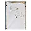 Зеркало Mixxus Warm MR02-80x60 (годинники, LED-підсвітка, антизапотівання) (MI6004)