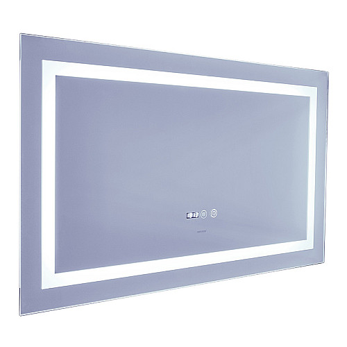 Зеркало Mixxus Warm MR02-100x60 (годинники, LED-підсвітка, антизапотівання) (MI6003)
