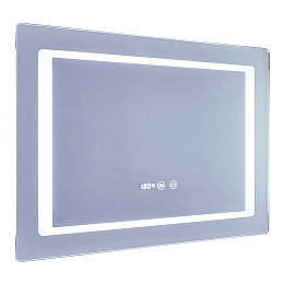 Зеркало Mixxus Style MR03-70x50 (часы, LED-подсветка, антизапотевание) (MI6006)