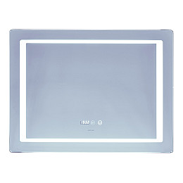 Зеркало Mixxus Style MR03-80x60 (годинники, LED-підсвітка, антизапотівання) (MI6005)