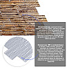 Декоративна ПВХ панель під цеглу 960*480*4мм (D) Sticker Wall SW-00001837 Коричнева