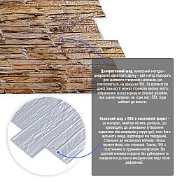 Декоративна ПВХ панель під цеглу 960*480*4мм (D) Sticker Wall SW-00001837 Коричнева