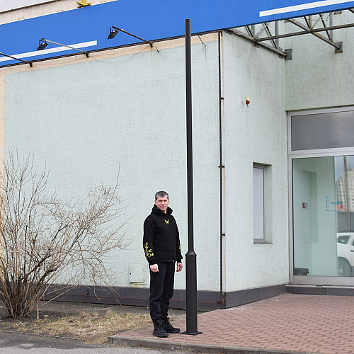 Стовп парковий Lightwell 4 м чорний 277852