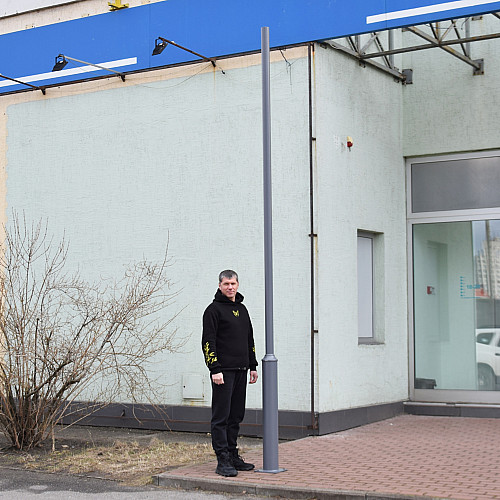 Стовп парковий Lightwell 4 м сірий