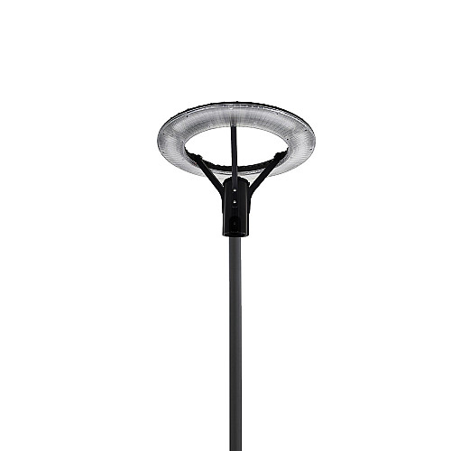 Комплект светильник светодиодный парковый Lightwell LW-GL-50S и столб парковый черный 4 м