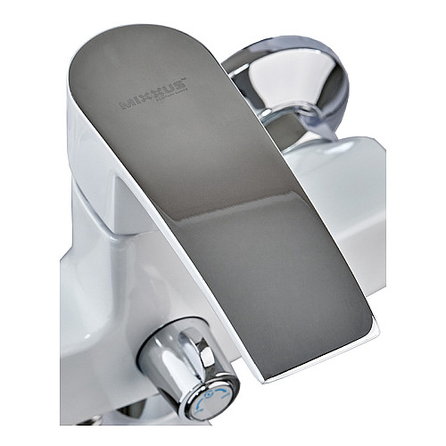 Смеситель для ванной Mixxus Magnum 006 White-Chrome (MI6202)
