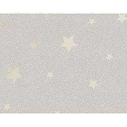 Обої на паперовій основі прості Шарм 178-01 Зірки бежеві (0,53*10м)