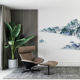 Плінтус РР самоклеючийся 3D Loft білий з сріблястою смужкою 2300*140*4мм (1809)