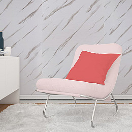 Плінтус РР самоклеючийся 3D Loft білий з сріблястою смужкою 2300*70*4мм (1833)