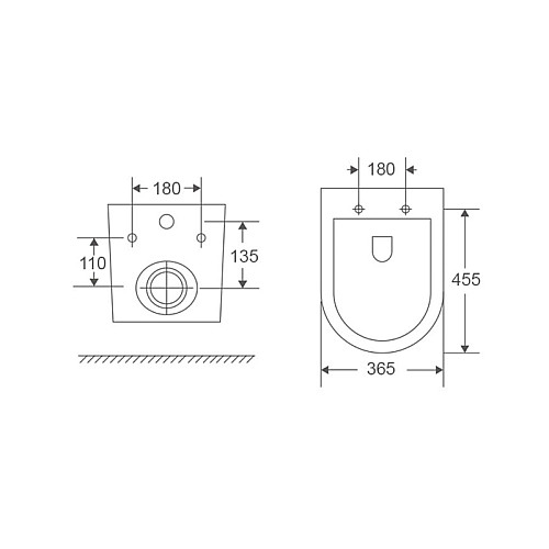 Унітаз підвісний Mixxus Premium Ellipse-0303-R 520x365x360mm система змиву Rimless (MP6463)