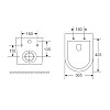 Унітаз підвісний Mixxus Premium Ellipse-0304-R 540x360x360mm система змиву Rimless (MP6466)