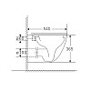 Унітаз підвісний Mixxus Premium Ellipse-0304-R 540x360x360mm система змиву Rimless (MP6466)