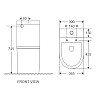 Унітаз-компакт Mixxus Premium Ellipse-0401-T1 630x390x840mm система змиву TORNADO 1.0 (MP6467)