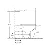 Унітаз-компакт Mixxus Premium Ellipse-0401-T1 630x390x840mm система змиву TORNADO 1.0 (MP6467)