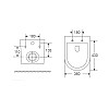 Унітаз підвісний Mixxus Premium Ellipse-0302-T3 495x360x370mm система змиву Tornado 3.0 (MP6462)