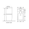 Унітаз-компакт Mixxus Premium Quadro-0401-R 610x365x825mm система змиву RIMLESS (MP6457)