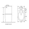 Унитаз-компакт Mixxus Premium Bevel-0401-T1 625x390x845mm система смыва TORNADO 1.0 (MP6473)