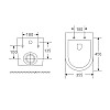 Унітаз підвісний Mixxus Premium Bevel-0301-R 515x355x365mm система змиву RIMLESS (MP6470)