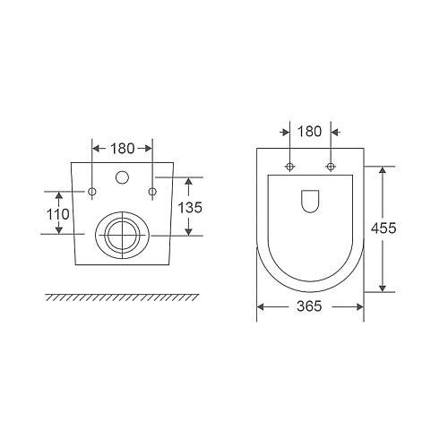 Унітаз підвісний Mixxus Premium Ellipse-0303-R Black 520x365x360mm система змиву RIMLESS (MP6464)