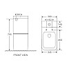 Унитаз-компакт Mixxus Premium Quadro-0402-R 675x390x855mm система смыва RIMLESS (MP6458)